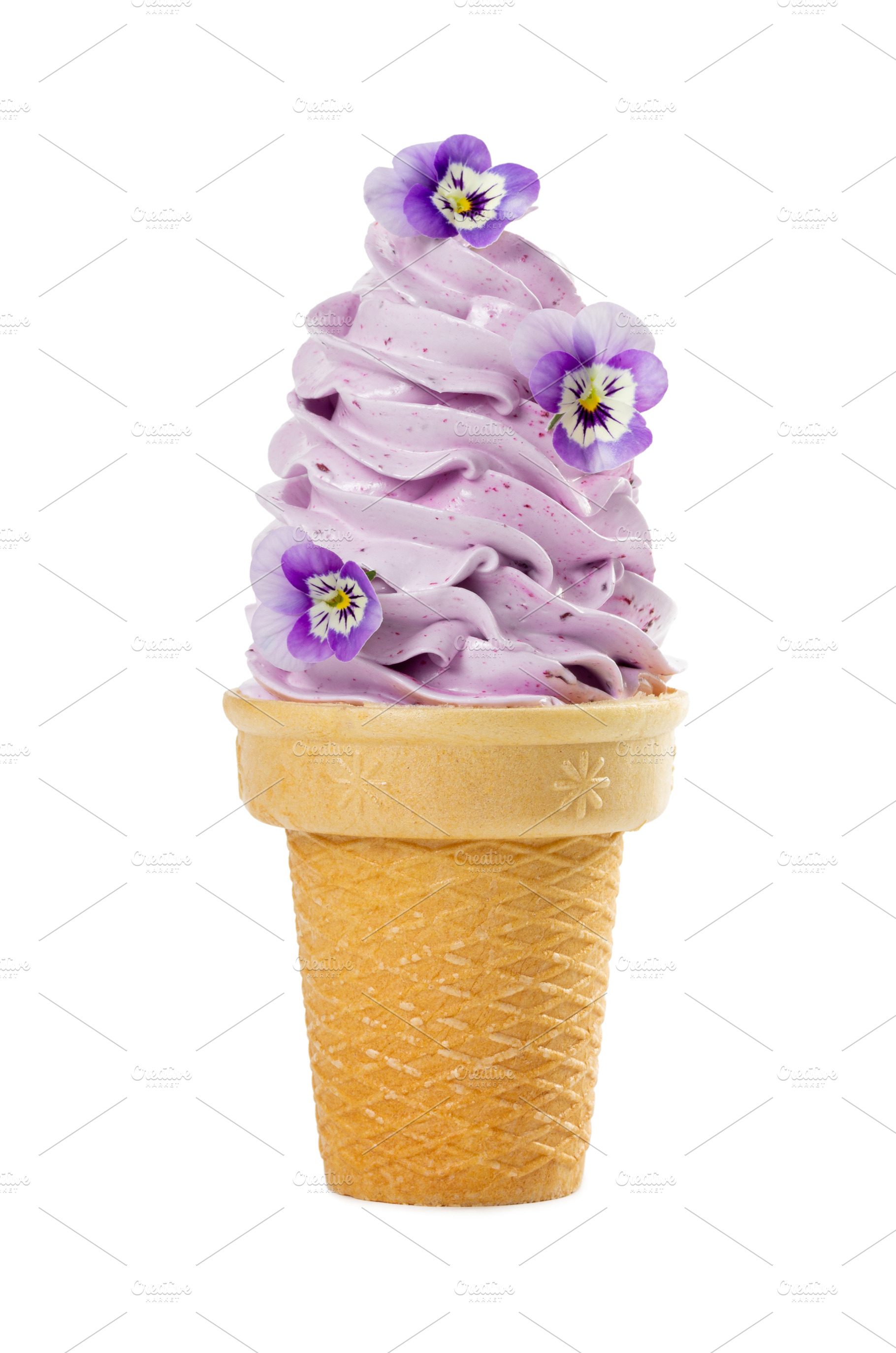 Soft fruit ice cream containing cream, ice, and soft, a Food & Drink Photo by Nataliia Pyzhova