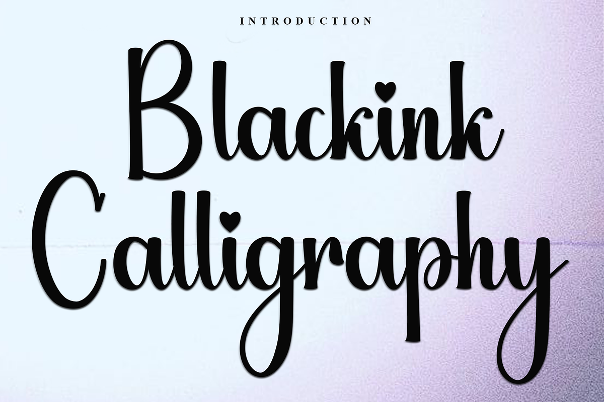 Blackink Calligraphy, a Handwritten Font by FreshTypeINK (Photo 1 of 8)