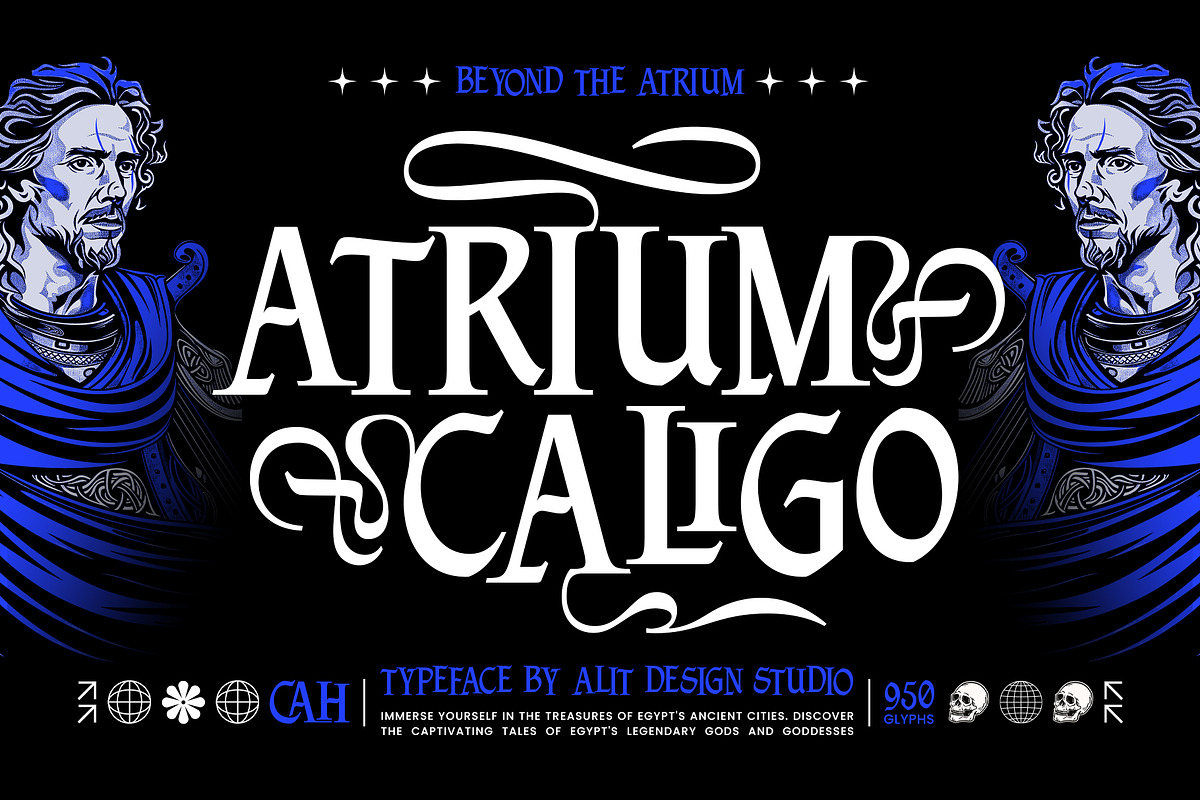 Virtus Gloria Typeface, a Blackletter Font by alit design (Photo 9 of 16)