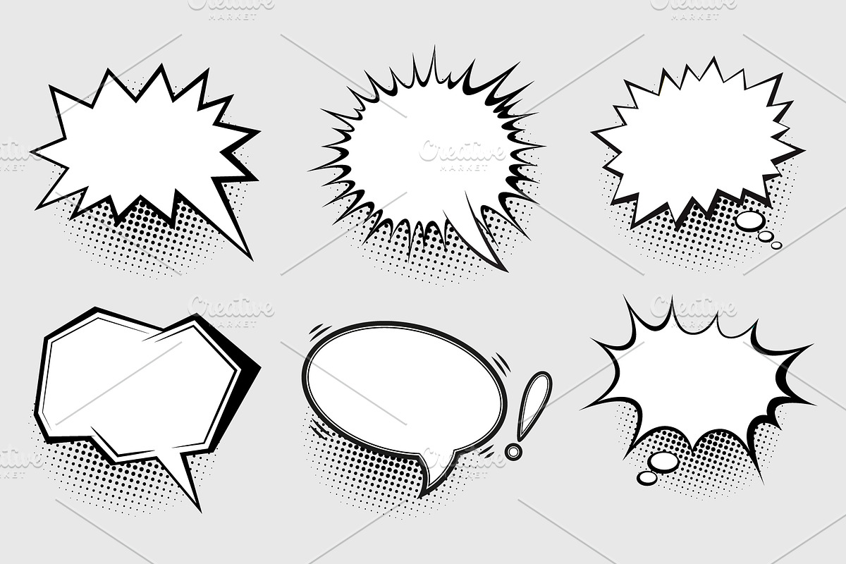 Set of speech bubbles, a Decorative Illustration by Yayasya (Photo 2 of 3)