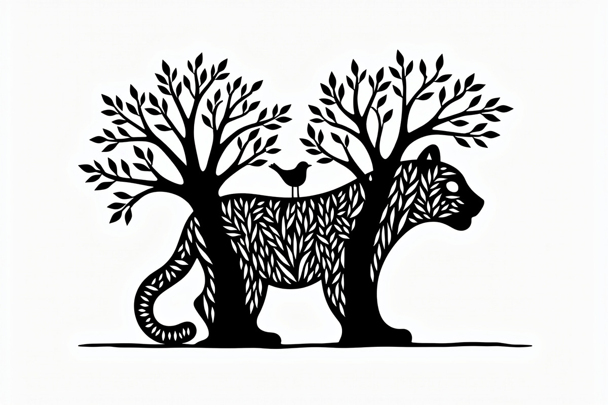Beautiful Cheetah Silhouette Vector, an Illustration by Amazin_art (Photo 9 of 21)