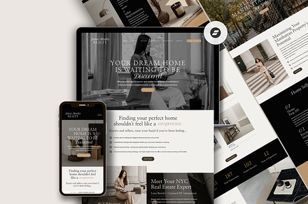 Real Estate Website Showit Template, a Websites & App Template by Warmsoulgallery
