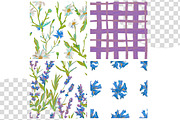 Hand Drawn Crayon Wildflowers, a Pattern Graphic by Lucyinyourheart (Thumbnail 8 of 10)
