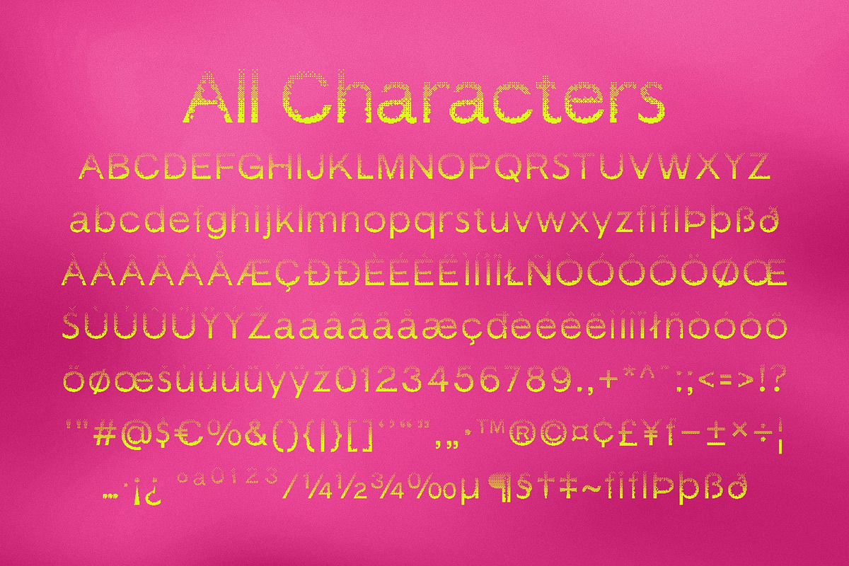 CS Decland Halfpixel, a Sans Serif Font by Craft Supply Co. (Photo 8 of 8)