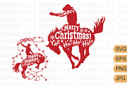 Cowboy Christmas SVG Bundle Design, a Graphic by TanchaArt (Thumbnail 1 of 11)