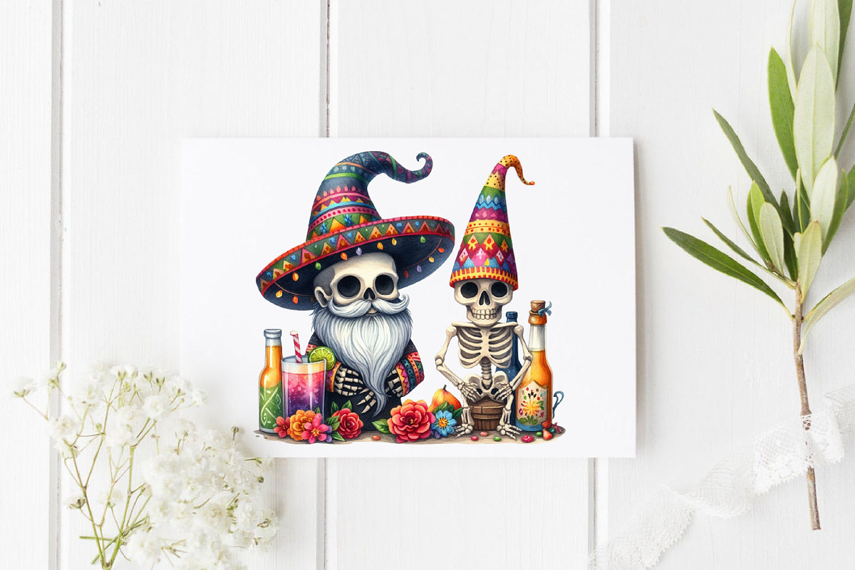 Skeleton Cinco De Mayo Gnomes PNG, a Graphic by CitraGraphics (Photo 2 of 5)