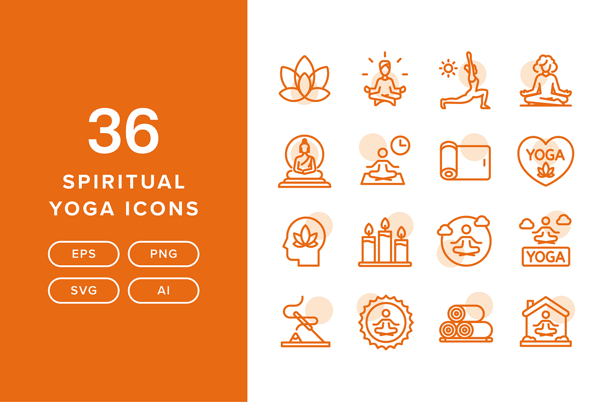 36 Spiritual Yoga Icons, an Icon by Furnace (Photo 1 of 5)