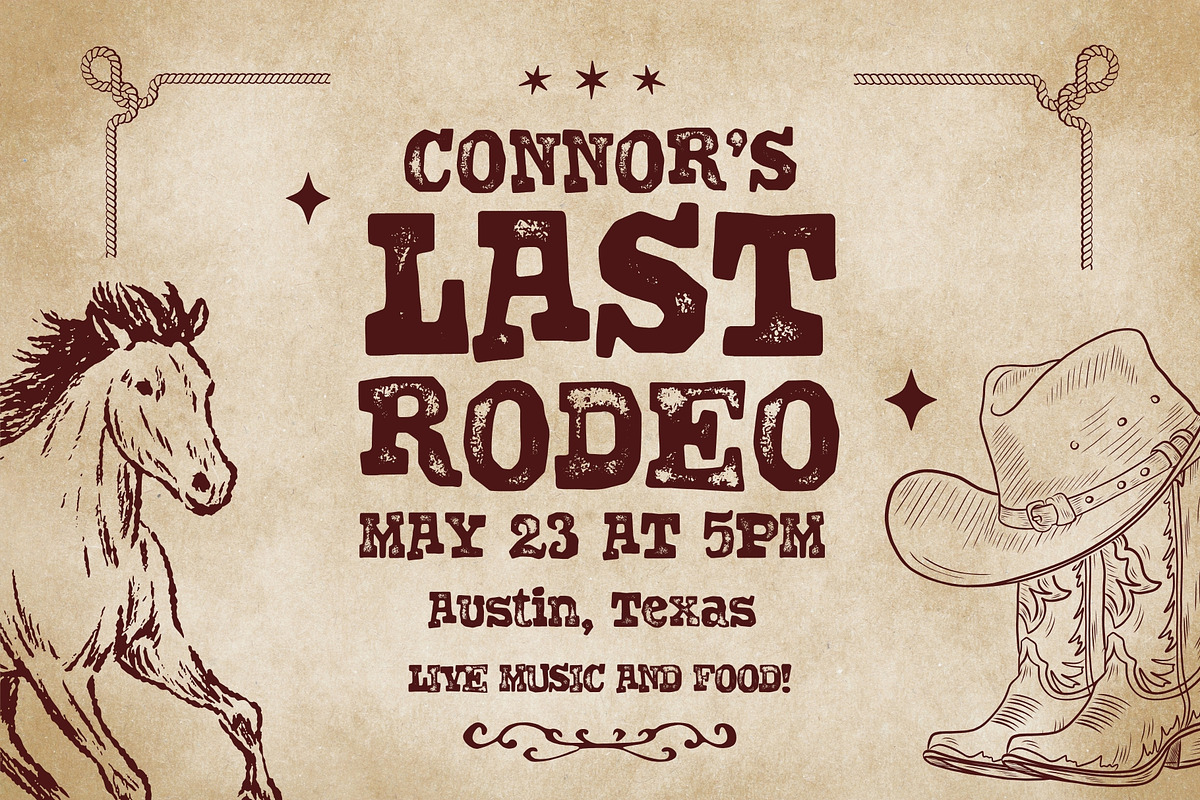 Dodgy Distort - Wild West Typeface, a Slab Serif Font by HipFonts (Photo 6 of 9)