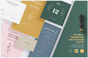 Floral Wedding Invitation Suite, an Invitation Template by Azka Creative (Thumbnail 1 of 4)