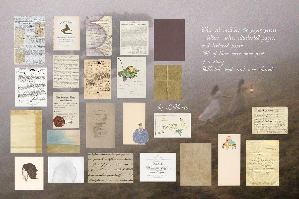 The Poetcore Study Paper & Collage, an Object Graphic by Lidberia (Photo 3 of 11)