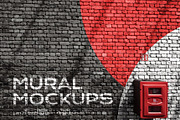 Street mural mockup bundle outdoor, an Advertising Mockup by FoundImages (Thumbnail 28 of 42)