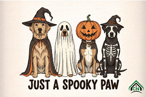 Just A Spooky Paw Png, an Illustration by Craft Nest
