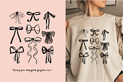 Black Coquette Swan and Bow Bundle, an Object Illustration by bron.alexander (Thumbnail 5 of 8)