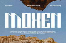 Moxen - Modern Sans Serif Font