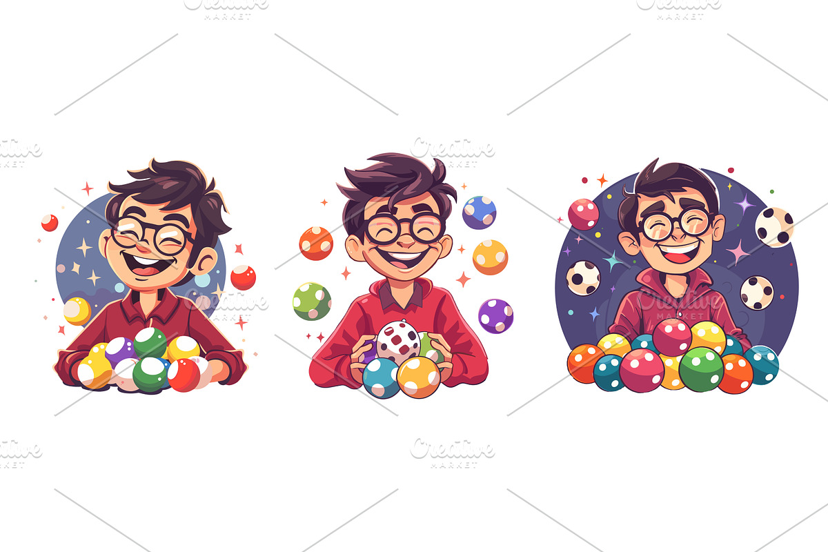 Bingo winner cartoon vector, a Person Illustration by Stock-Smart-Start