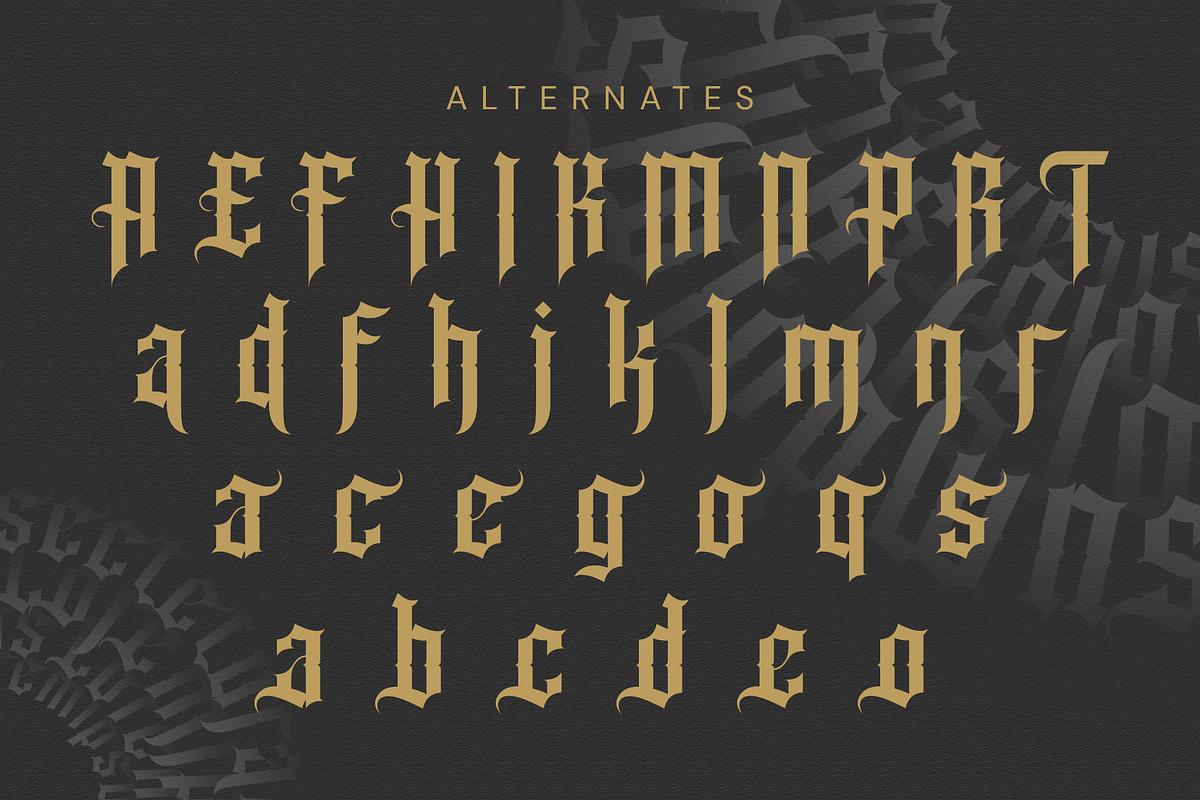 Klaviar Blackletter Font, a Blackletter Font by Idea Studio (Photo 9 of 10)