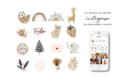 64 Watercolor Instagram Highlight, an Animal Illustration by beatriceviyiwi (Thumbnail 5 of 5)