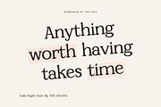 Gala Night: Elegant Minimal Serif, a Serif Font by The Gelato Type (Thumbnail 6 of 10)