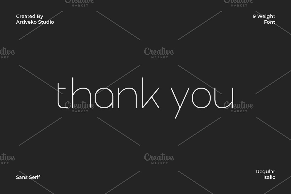 Imploe Modern Sans Font Family, a Sans Serif Font by Artiveko (Photo 10 of 10)