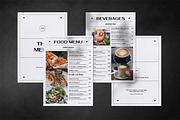 Minimalist Food Menu, a Print Template by The Savory Directors (Thumbnail 1 of 5)