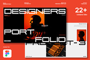 Portfolio Template - Figma, a Branding & Logo Template by Templeste (Thumbnail 1 of 6)