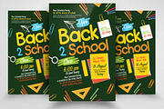 Back to School Flyer Template, a Flyer Template by Psd Templates (Thumbnail 1 of 2)
