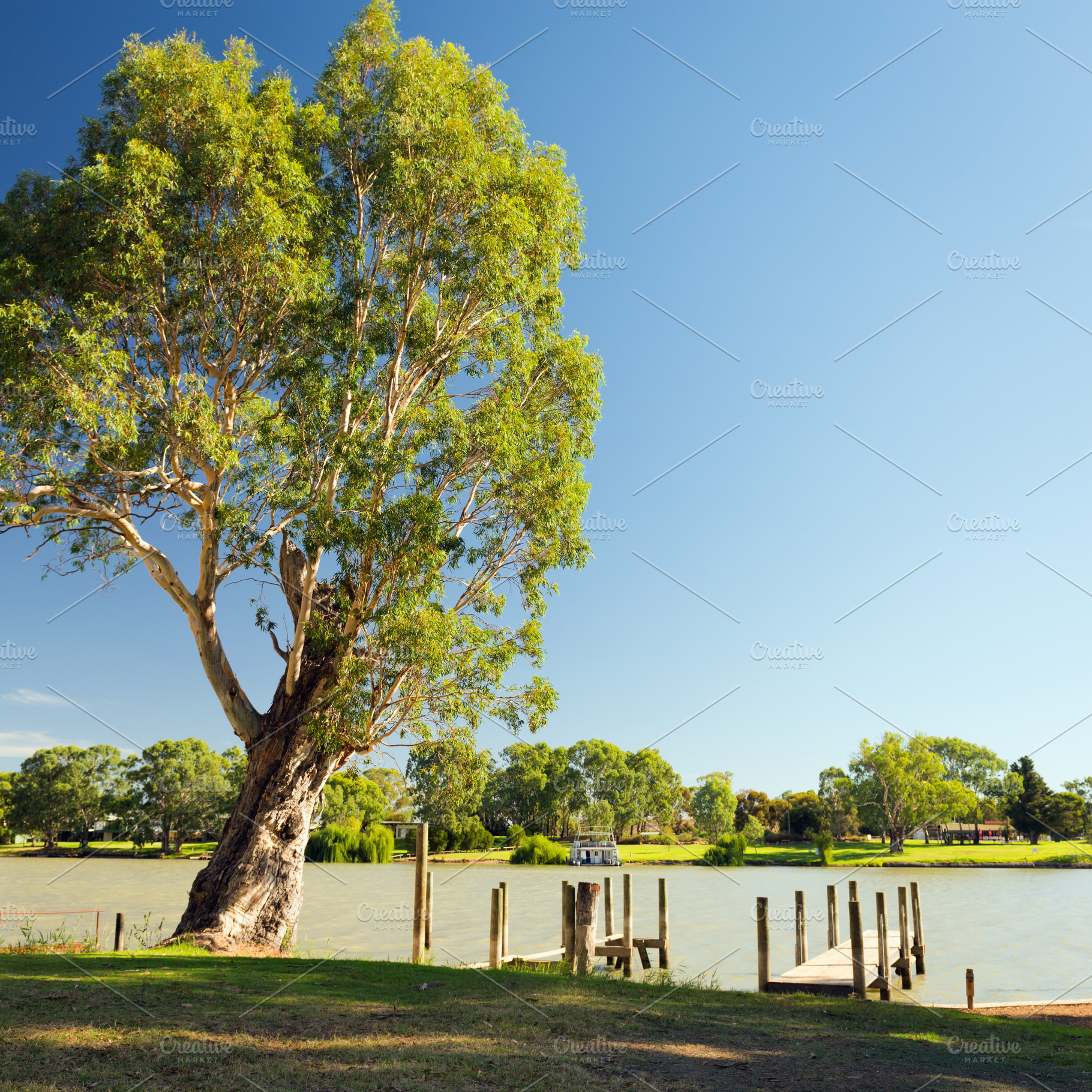 Murray River Jetty, a Nature Photo by THP Creative