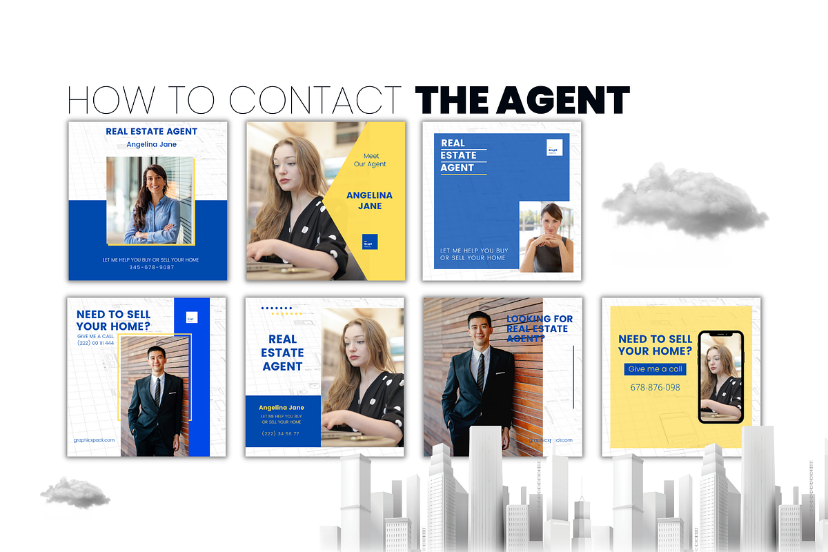 Instagram Real Estate Canva Template, a Social Media Template by Graphicspixel (Photo 5 of 22)