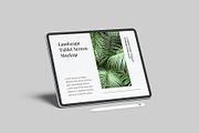 Landscape Tablet Screen Mockup, an iPad Mockup by Graphiculon (Thumbnail 2 of 11)