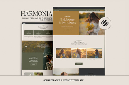 Therapist Website Template, a Squarespace Template by 3.14&Co