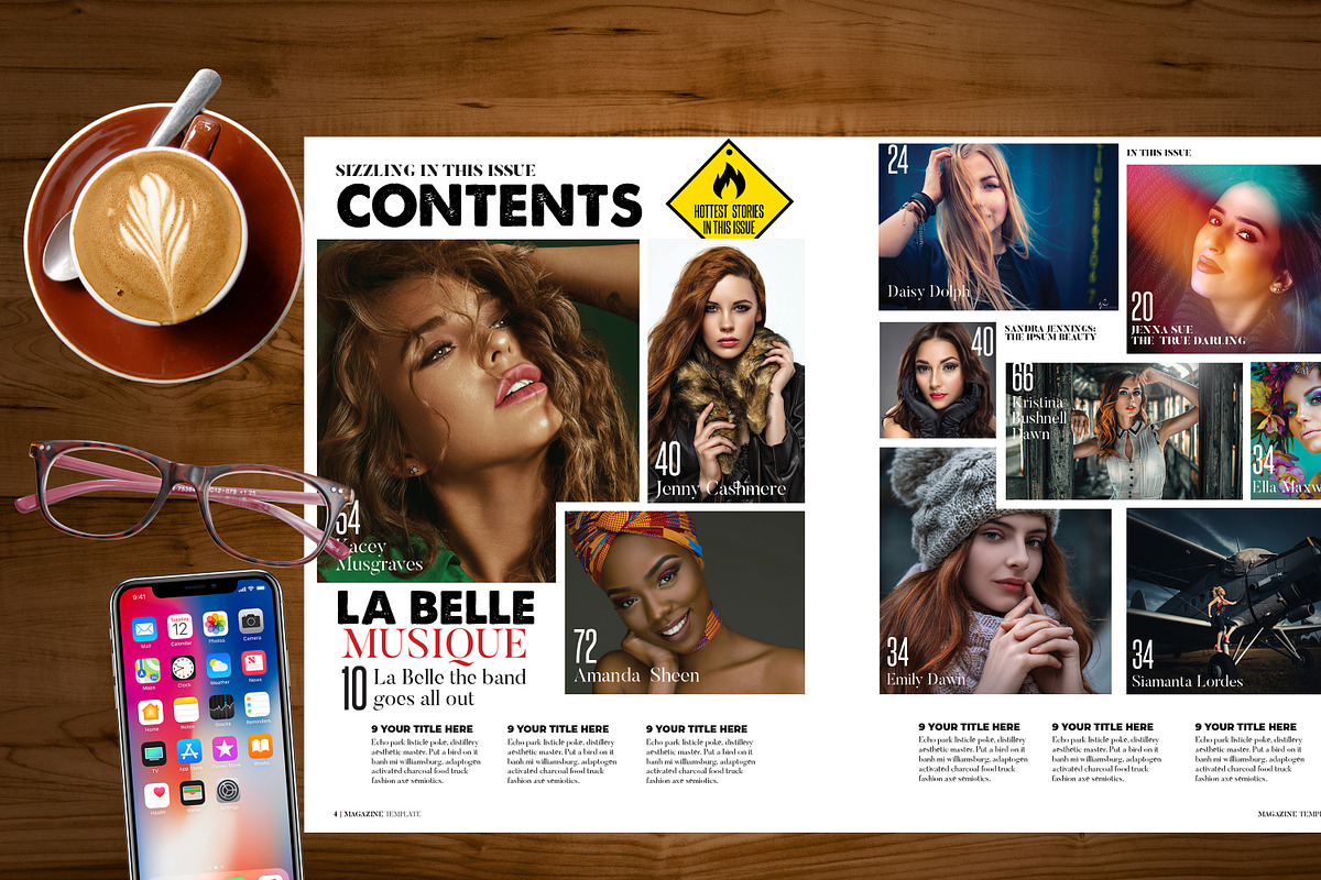 Magazine Template, a Magazine Template by Red Cactus Creative (Photo 3 of 21)