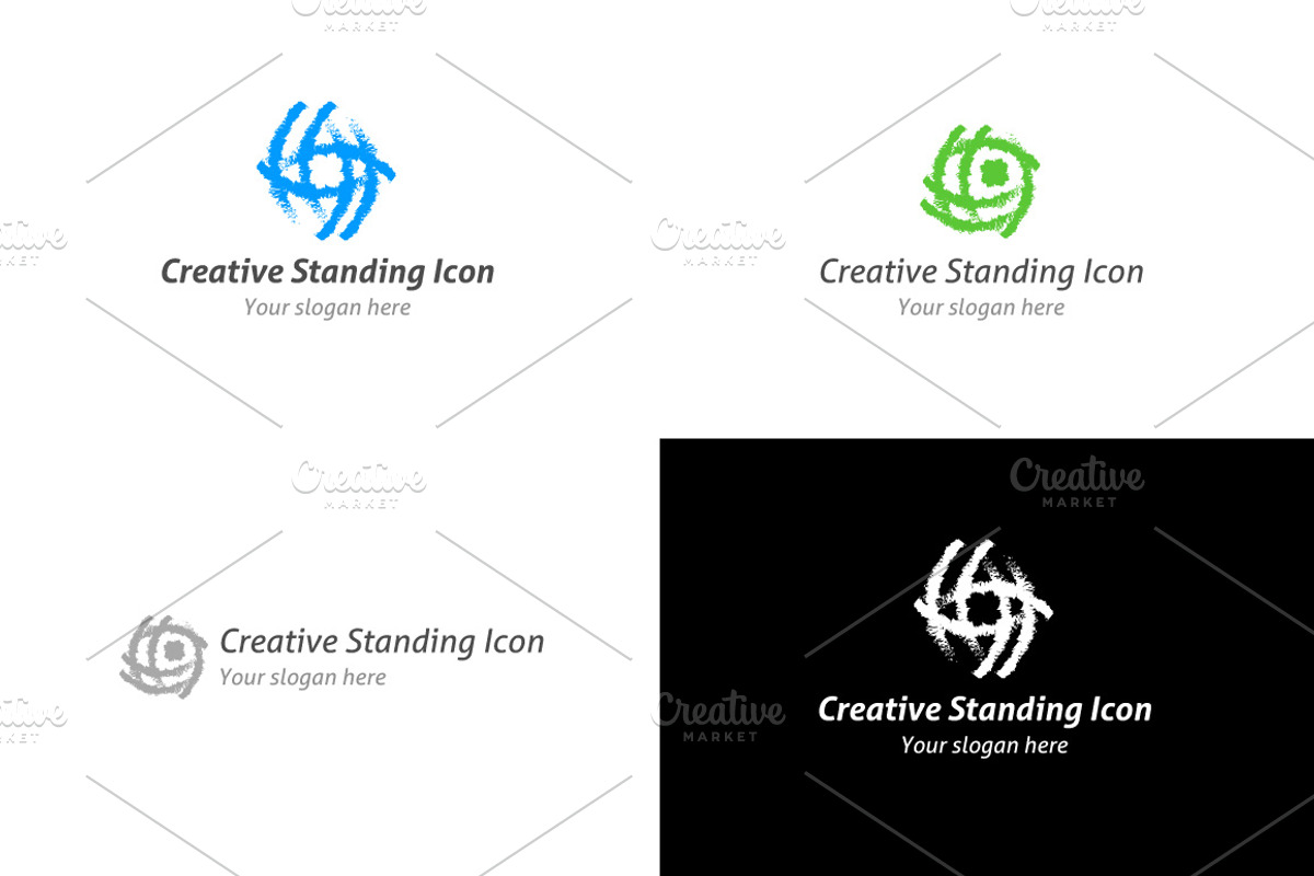 Creative Standing Icon Logo, a Branding & Logo Template by BdThemes
