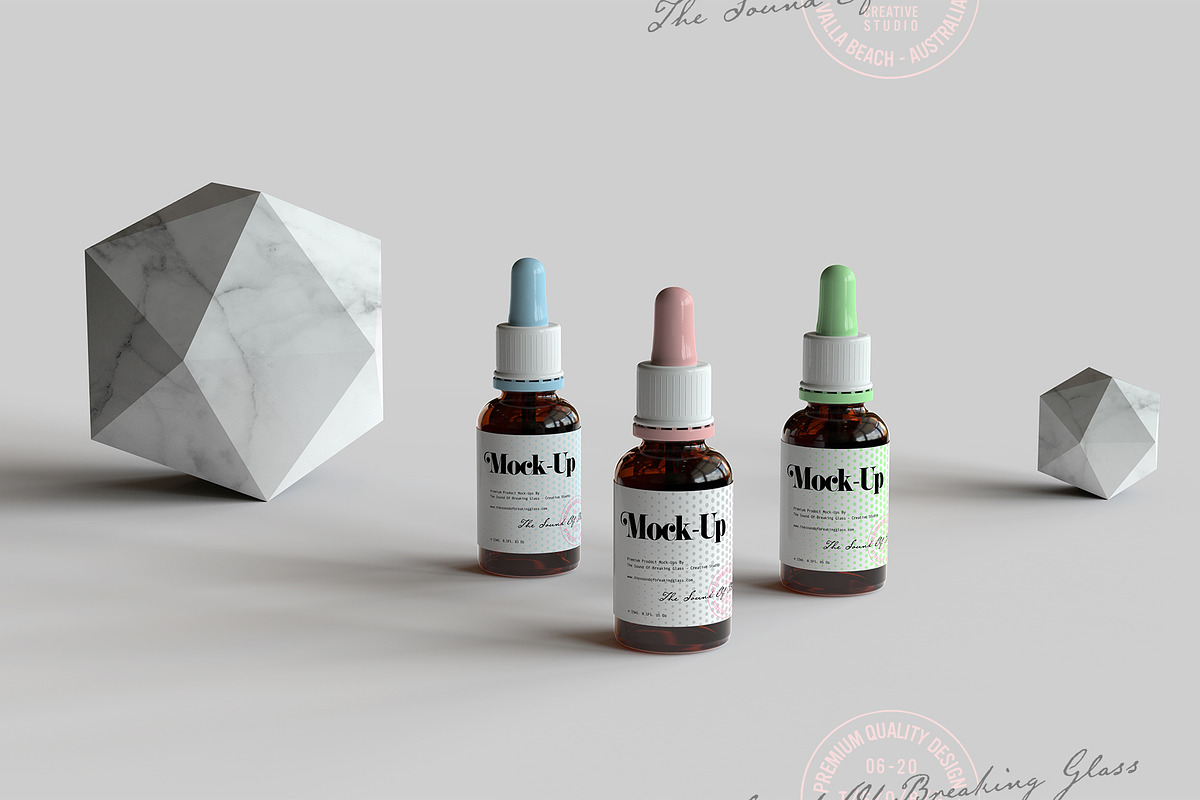 Dropper Bottle & Box Mock-Up BUNDLE, a Cups & Container Mockup by TSOBG (Photo 12 of 35)