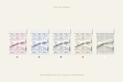 Toile de Jouy 01 Blue Floral Pattern, a Pattern Graphic by Euonia Meraki (Thumbnail 3 of 20)