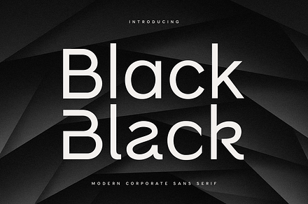 Black - Modern Corporate Sans Serif, a Sans Serif Font by Hamz Studio