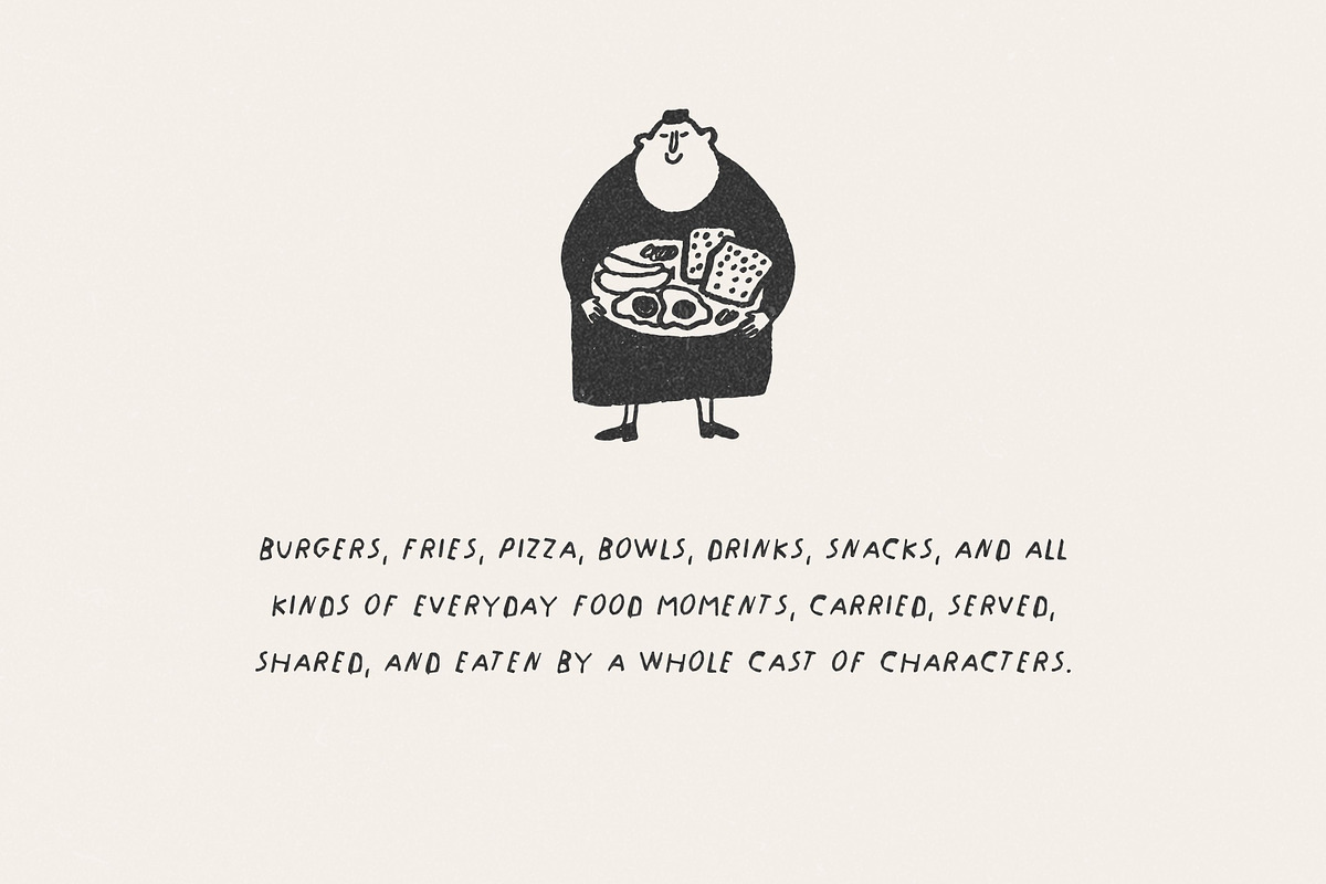 Food, Plates & People: 50 Characters, a Food Illustration by Veyla (Photo 2 of 14)