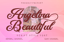 Angelina Beautiful Script style font