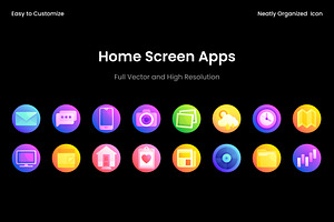 Home Screen Apps Icon Collection, a Duotone Icon by Wencory