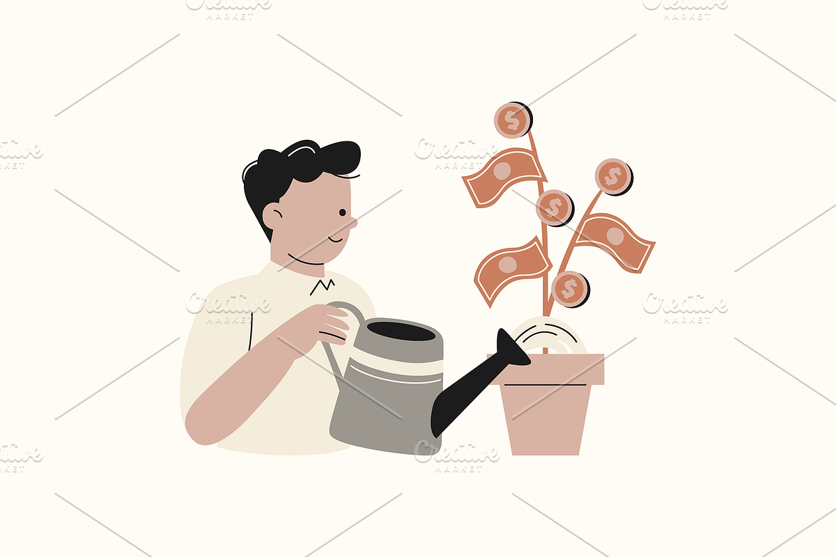Early Retirement Illustration, an Object Graphic by Jump Studio (Photo 5 of 13)