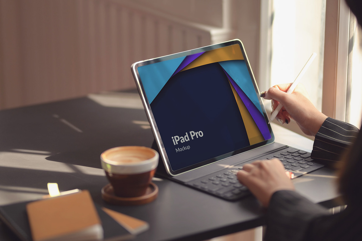24 iPad Pro Mockup #1, an iPad Mockup by Walentin (Photo 6 of 25)
