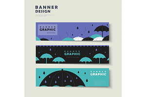 rainy day banner template, a Templates & Theme by TotallypicRF