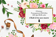 Watercolor Flower Graphic Set, a Decorative Illustration by Elly Studio (Thumbnail 2 of 12)