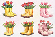 Garden Boots Sublimation Clipart, an Illustration by CreationArt (Thumbnail 4 of 5)