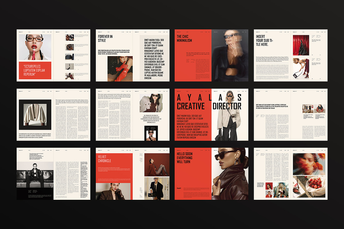 Modern Magazine Layout Template, a Magazine Template by ArtisanaAura (Photo 22 of 23)