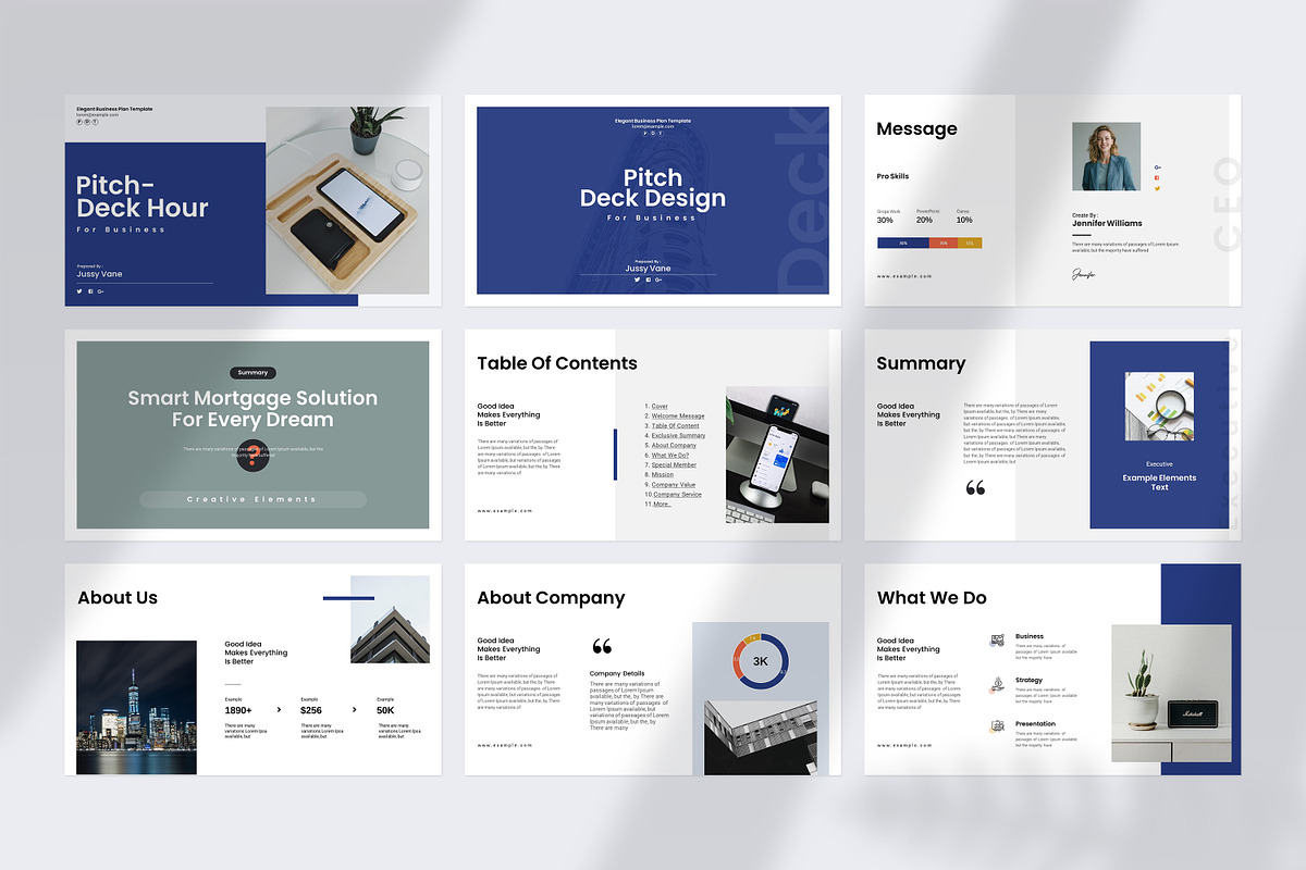 Business Pitch Deck Template, a Presentation Template by slidestock55 (Photo 5 of 16)