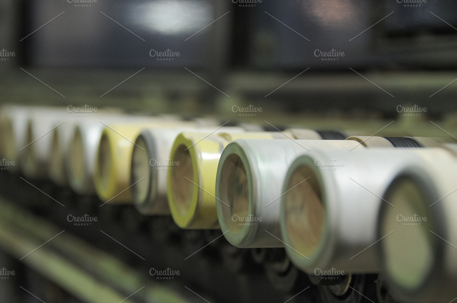 Ceramic Rollers Transporting Tiles Inside Kiln, an Industrial Photo by Davizro's Market