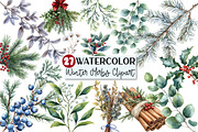 Winter Herbs Sublimation Clipart, an Illustration by Rose Art (Thumbnail 1 of 7)
