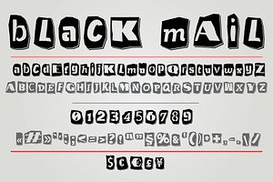 Cut News Stencil Black Regular Font