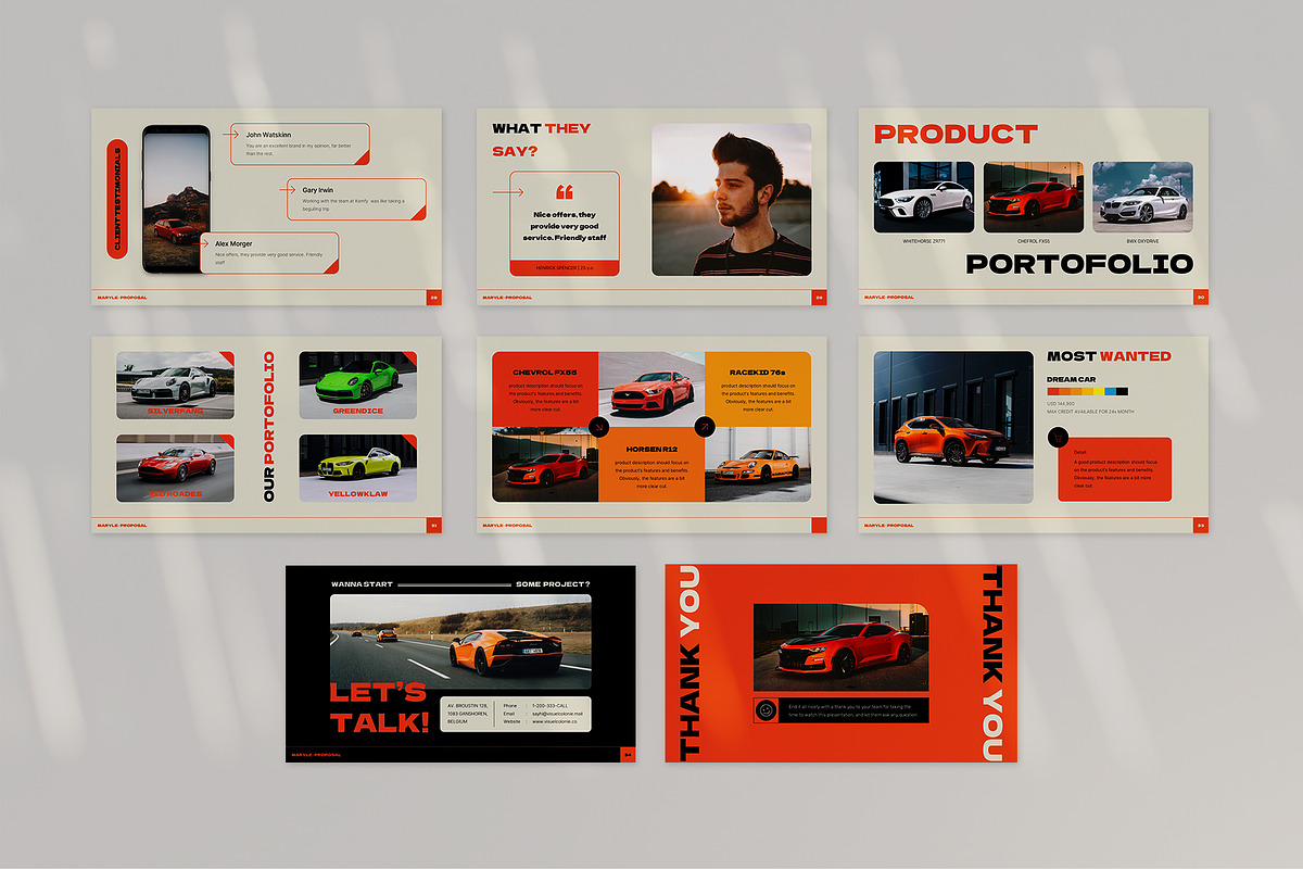 Maryle Powerpoint Template, a Presentation Template by Visuel Colonie® (Photo 9 of 9)