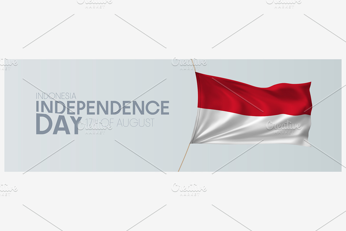 Indonesia independence day vector, an Illustration by Darth Vector